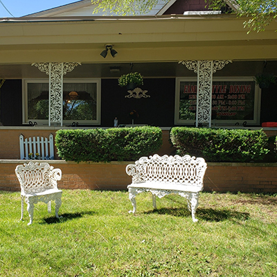 Before or after dinner at Fairview Farms relax on our comfortable benches